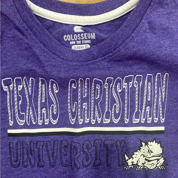 TCU Texas Christian University kids tee size 5T EUC - Picture 2 of 2
